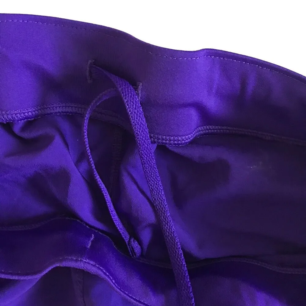 Under Armour Girls Fly By Shorts Purple Youth XL (fits Womens XS/S) Unlined Gym